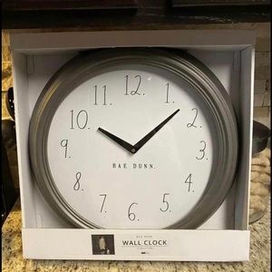 Rae Dunn Wall Clock NIB 18”